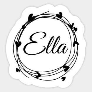 Ella name cute design Sticker